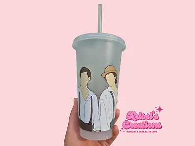 Salvatore Brothers Vampire Cup | Reusable Tumbler Lid Straw | Fan Merch Gift • £13.99