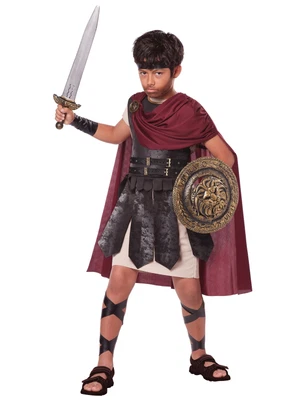 £34.07 • Buy Spartan Warrior Roman Greek Warrior Hercules Gladiator Medieval Boys Costume M