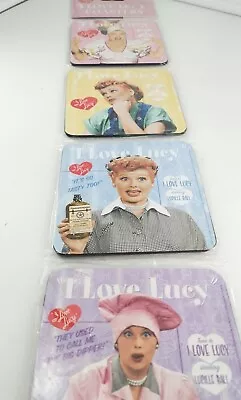 Lucille Ball I Love Lucy Coasters New  Set Of Four Cork Bottom 4  X 4  • $12