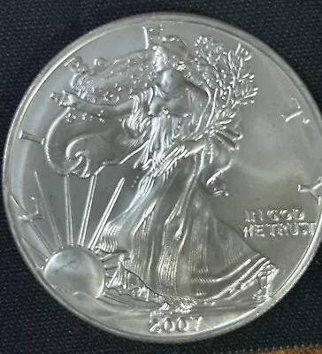 2007 American Eagle Silver Dollar - Brilliant Uncirculated - Mint Condition • $37.95