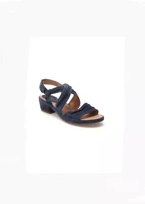 Adam Tucker Yvette Sandals Blue Suede Women's Size 10 By Me Too $69.95 NWOB  • $34.99