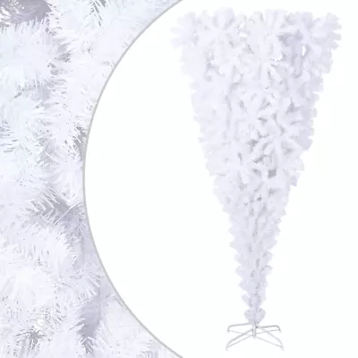 VidaXL Upside-down Artificial Christmas Tree With Stand White 210 Cm • $82.98