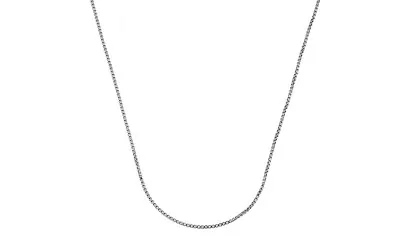 Verona Jewelers 925 Sterling Silver 2MM Unisex Box Chain Necklace Sizes 16-30 • $16.99