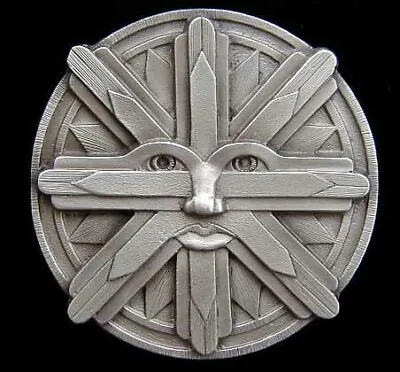 Sunman Belt Buckle Retro Art Deco Buckles Cool! • $13.95