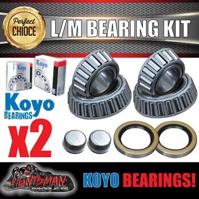 X2 Koyo Japanese LM Holden Trailer Caravan Tapered Bearing Kit 67048 & 11949 • $59