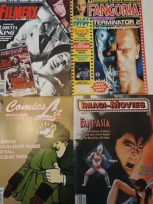 Lot Of 4 Magazines Filmfax Fangoria Comics Lit Imagi-movies  • $4.99