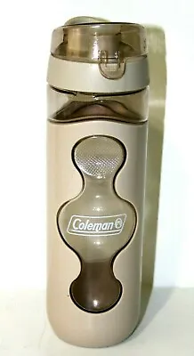 Coleman Sport BPA Free Plastic Water Bottle 24 Oz Beige Swirl Pop Off Top • $14.99