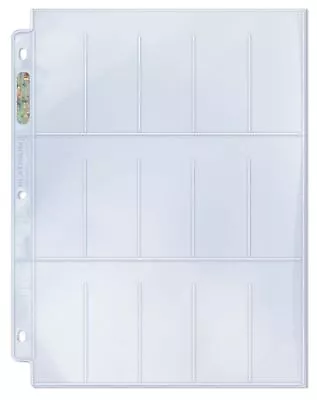 (25) Ultra Pro 15-Pocket Album Pages Mini T-206 Tobacco A&G Trading Cards • $14.99