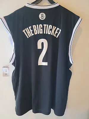 Adidas NBA Jersey Nets Kevin Garnett Black Nickname Sz L • $29.99