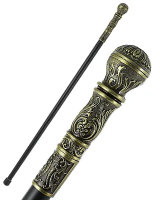 Penny Dreadful Steampunk Gentleman Walking Stick Swaggering Cane Bronzed Handle • $45.24