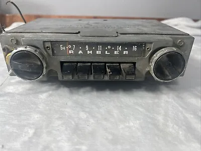 Vintage AMC 1960's Rambler AM Car Radio W/Knobs • $60