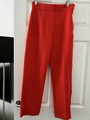 Marks & Spencer Ladies Tomato Red Trousers Size 8 Short • £5