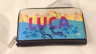 Women's PU Zip Around Wallet Diney Pixar Luca & Alberto Sea Monster Scene • $25.95