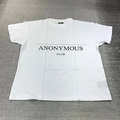 Hood By Air Shirt Mens Large Anonymous Club White Tee S/S Made In USA HBA Tee • $68.88