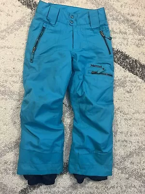 Marmot Kids Ski Pants Youth S Blue Polyester Snow Insulated Outdoor Active • $44.99