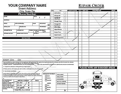100 3-Part Custom Transportation Invoice / Estimate / Quote / Carbonless Form • $52.95