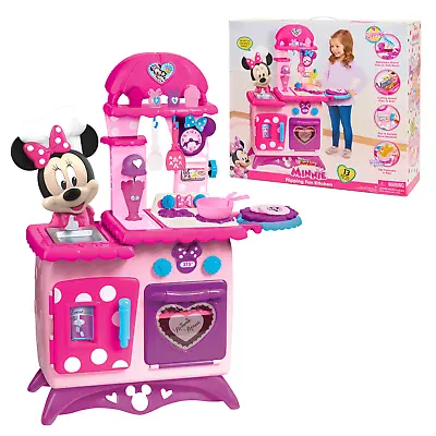 Kids Kitchen Play Set Pretend Cooking Toys Minnie Mouse Toddler Girls Gift Pink • $86.32