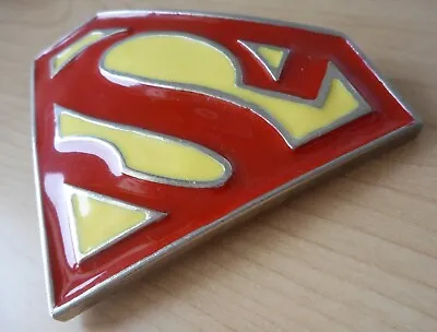 SUPERMAN Belt Buckle - Enamelled Metal - DC Comics Superhero Man Of Steel • £9.99