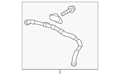 Genuine Volkswagen Secondary Air Injection Pump Hose 07K-131-128-D • $55.46