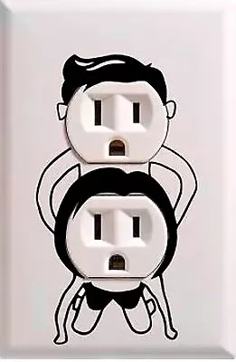 Funny Vinyl Decal Wall Outlet (set Of Two) • $3