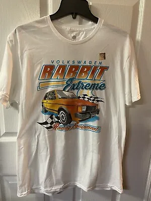 Vintage Volkswagon VW Rabbit Extreme Shirt Large White Racing Equipment NWT • $37.83