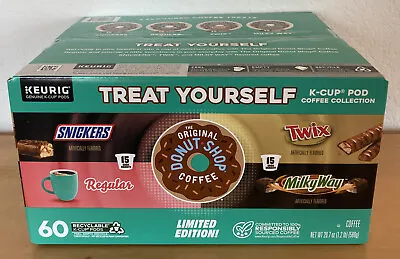 60 The Original Donut Shop Coffee Snickers Twix Milky Way Regular Keurig K-Cups • $24.99