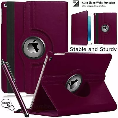 Smart Leather Case For Apple IPad 6th Generation IPad Air 2/Pro9.7 360° Rotating • £4.38