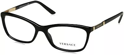 Versace Women VE3186 Black Eyeglasses Frames GB1 54mm • $94.99