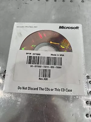 Microsoft Office 2007 Basic Edition BE Full English Version BRAND NEW SEALED= • $49