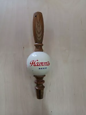 Vintage Hamm's Beer Round Ball & Wood Tap Handle *READ Hamms • $29.99