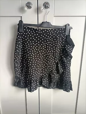 £3.30 • Buy Black Polka Dot Skirt Size 8 From Pretty Little Things