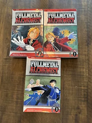Fullmetal Alchemist Manga Lot Of 3 Viz Media English Volumes 1-3 Hiromu Arakawa • $9.99