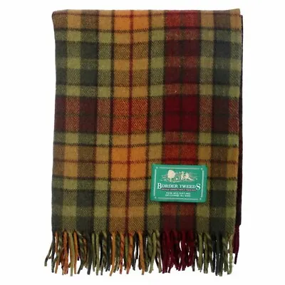 New Scottish Highland Border Tweeds 100% Wool Knee Rug • £30