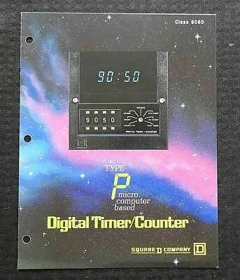 1984 Siemens Class 9050 Type P Micro Computer Digital Timer Counter Brochure Nmt • $29.95