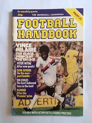 Marshall Cavendish Football Handbook Part 21 Dundee Vince Hilaire • £1.50