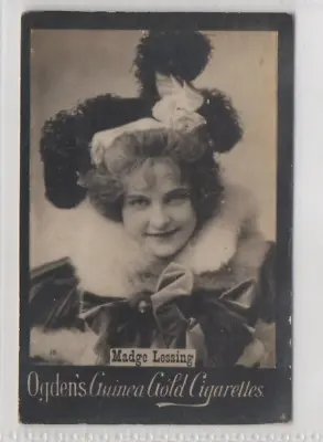 Ogdens Guinea Gold  L Size Card:       Madge Lessing • £1.99