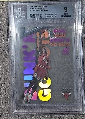 1998 Skybox E-X Michael Jordan Dunk 'N Go-Nuts Insert BGS 9 • $4750