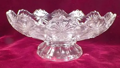 Shoshone Open Compote Victor U S Glass 15046 Early American Pattern Rounded #2 • $57.99