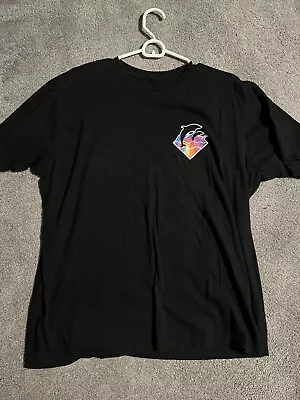 New Men's Pink Dolphin Clothing Black T-Shirt Tee - Front And Back Logo Size L • $16.99