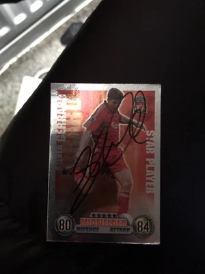 £150 • Buy Steven Gerrard Match Attack Trading Card Hand Signed