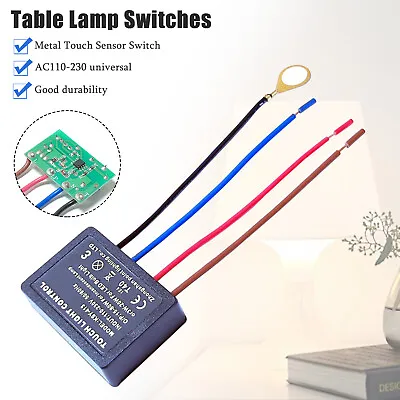 3 Way Touch Light Lamp Dimmer Switch Control Module Sensor Incandescent 220V UK • £6.03