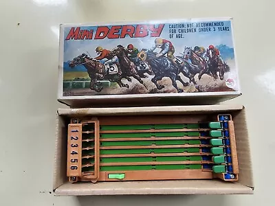 Vintage Shinsei Mini Derby Horse Race Board Game 8 Horses Tested Not Working • $26.99