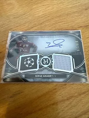 21-2022 Topps Uefa Champions League Bayern MÜnchen Serge Gnabry Auto/patch • $1.25