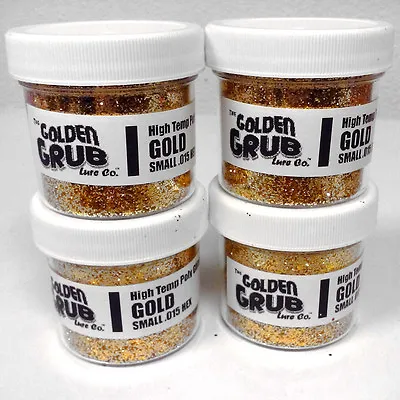 NEW 2 OZ. Jar GOLD High Temp Glitter .015 Hex For Fishing Lure Making Plastisol • $6.99