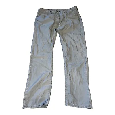 Vintage LEVI'S Mens Grey Regular Straight 90s Cotton Trousers W38 L30 B2 • $29.99