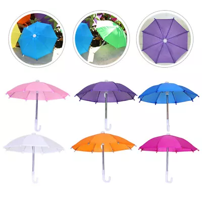  6 Pcs Kids Umbrella Accessories Playset Dollhouse Model Child Top Hat Mini • £14.88