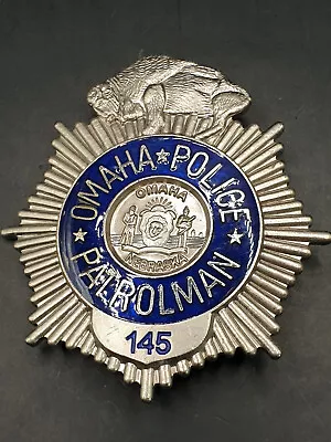 £15.47 • Buy Omaha Police Patrolman 145 Police Police USA Badge Badge Brand Badge