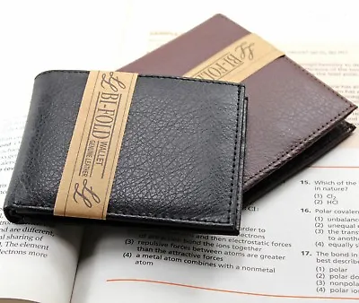 New Mens Slim Thin Bifold Genuine Leather Wallet ID Credit Card Billfold Holder • $8.45