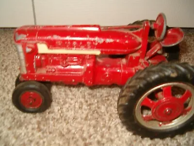 Vintage Hubley Tractor No. 490 Cast Farm Toy Narrow Front 1:12 Scale Model   • $30