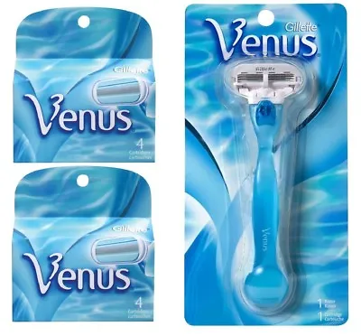 9 Gillette Venus Razor Blades Refills Cartridges Fit Spa Embrace Olay Shaver 4 8 • $20.99